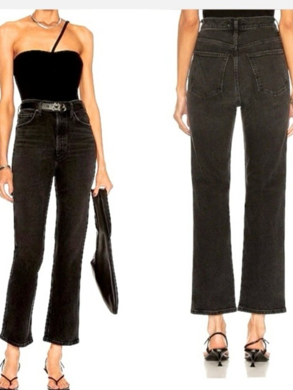 Agolde Pinch Waist High Rise Kick Flare Jeans In Panoramic Size 26